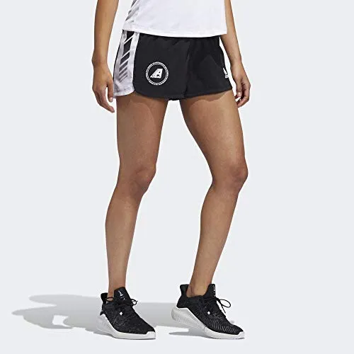 adidas Damen GRPH WVN Short Kurze Hose, Schwarz, L Nike Bekleidung