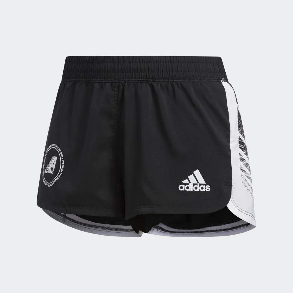 adidas Damen GRPH WVN Short Kurze Hose, Schwarz, S Nike Bekleidung