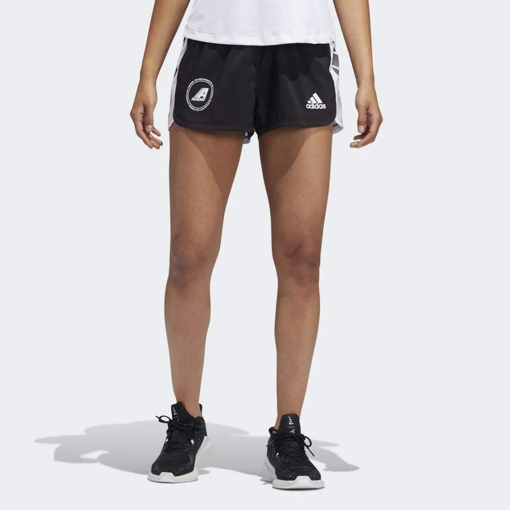 adidas Damen GRPH WVN Short Kurze Hose, Schwarz, S Nike Bekleidung