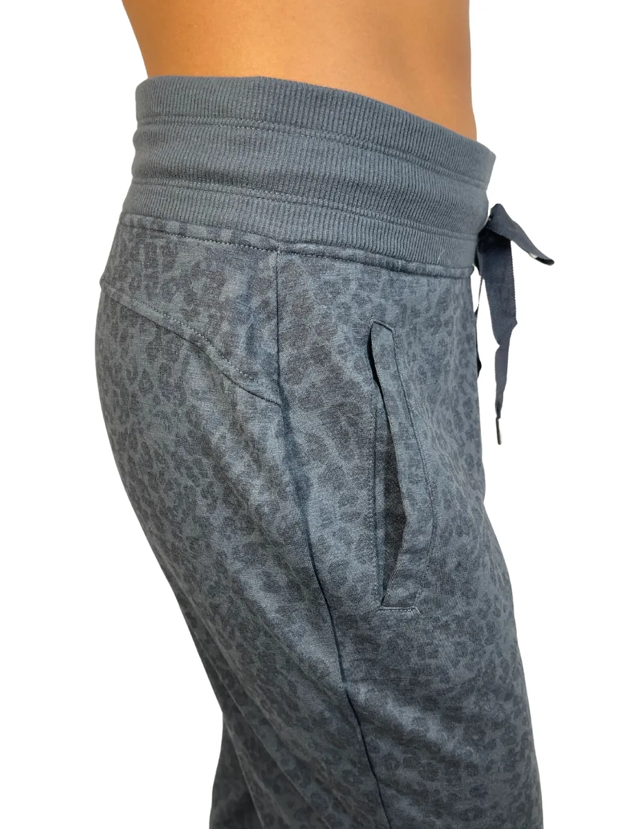 Apana Little Leopard Sweathose Blau Moos