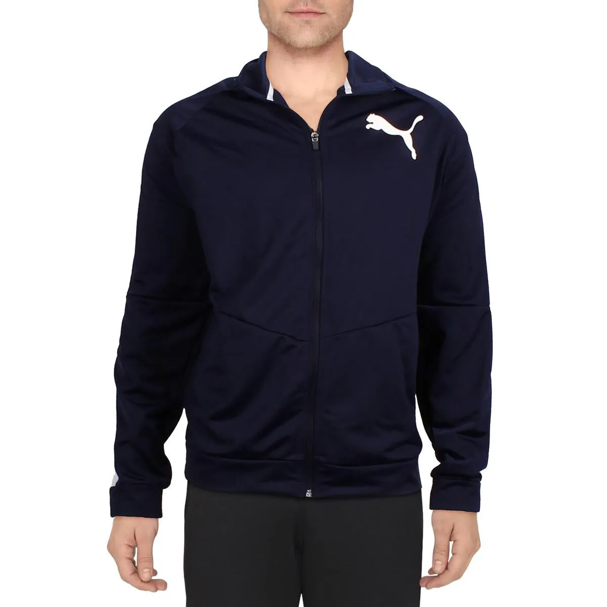 Große & Hohe Herren Logo Polyester Trackjacke