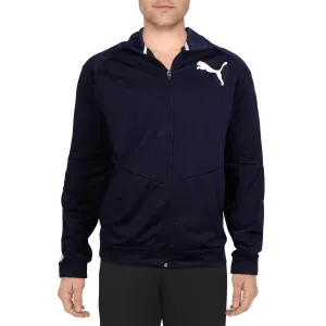 Große & Hohe Herren Logo Polyester Trackjacke