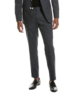 BOSS Hugo Boss Genius Slim Fit Hose aus Wolle, Seide & Leinen-Mix