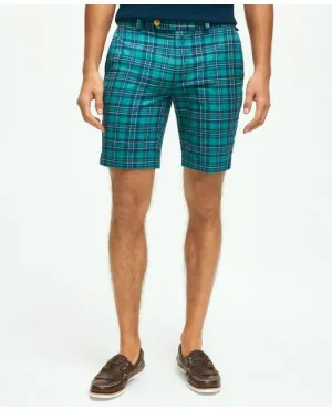 Brooks Brothers Herren-Baumwoll-Madras-Shorts in Petrol von Brooks Brothers