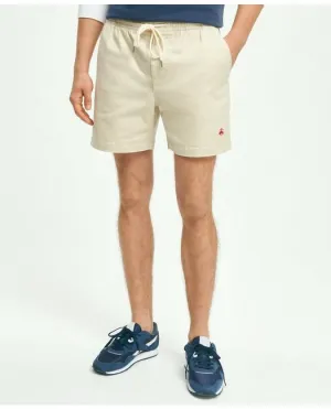 Brooks Brothers Herren Stretch-Baumwoll-Freitag-Club-Shorts Haferflocken Brooks Brothers