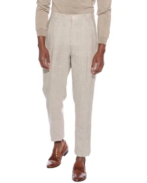 Brunello Cucinelli Leichte Passform Leinen- & Wollmischhose