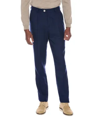 Brunello Cucinelli Freizeithose aus Leinen und Wollmischgewebe