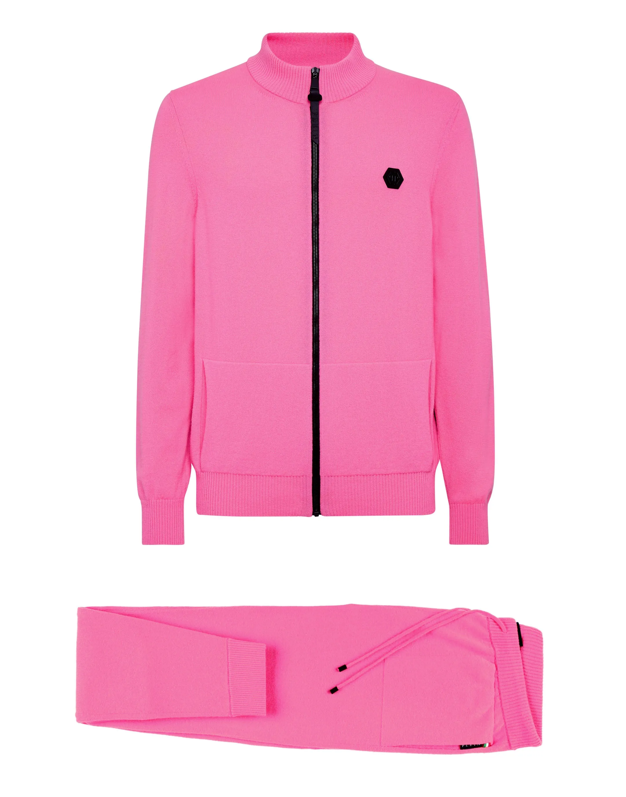 Kaschmir Jacke/Hose mit Totenkopf-Motiv