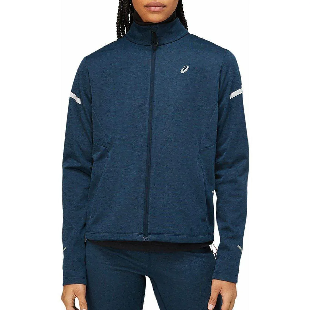 Bekleidung Asics Damen Asics Lite-Show Winter Laufjacke für Damen - Marineblau