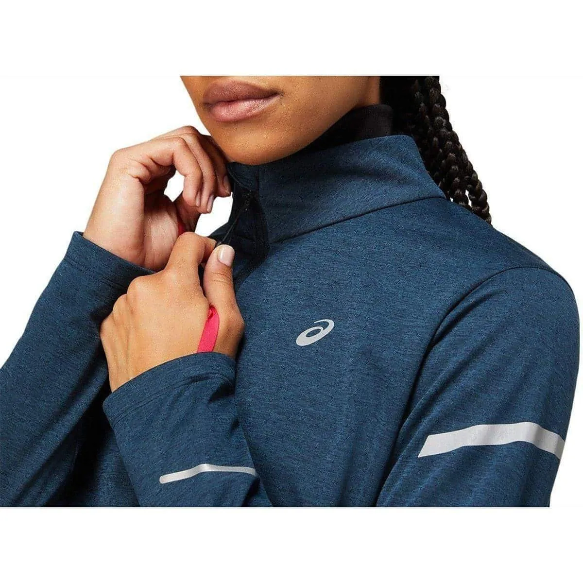 Bekleidung Asics Damen Asics Lite-Show Winter Laufjacke für Damen - Marineblau