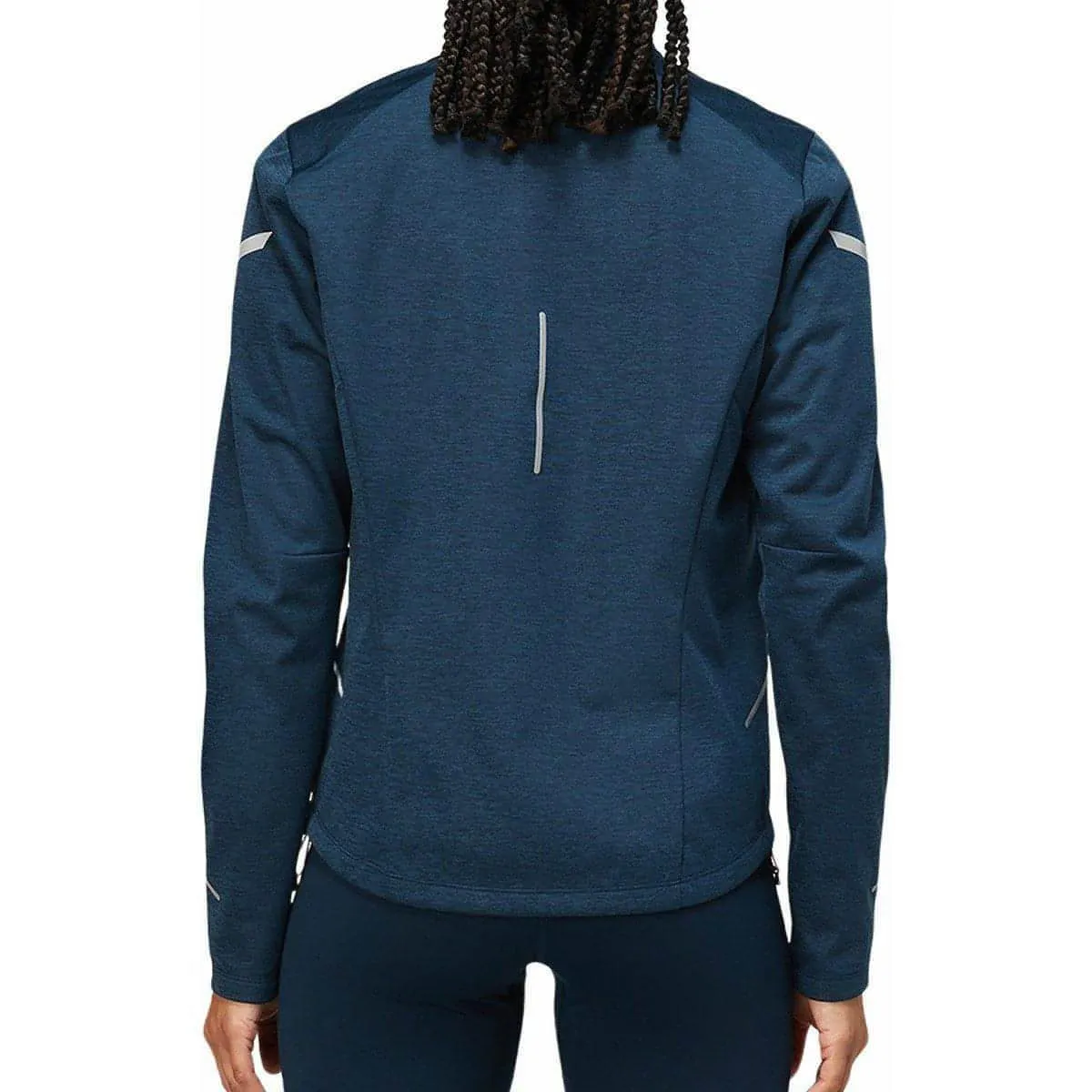 Bekleidung Asics Damen Asics Lite-Show Winter Laufjacke für Damen - Marineblau