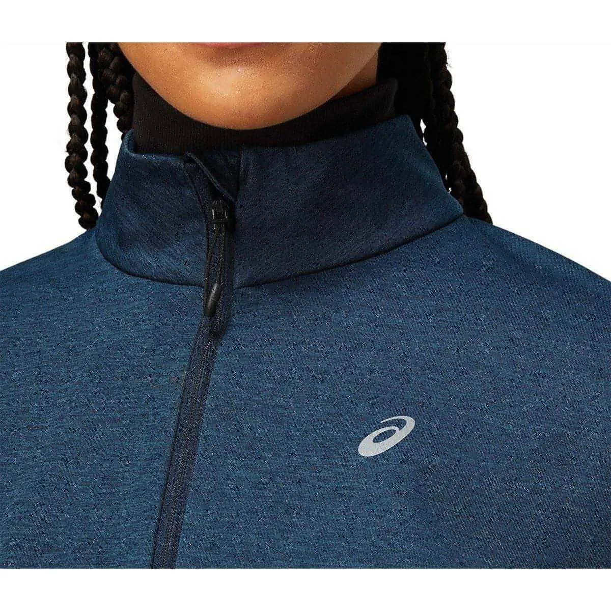 Bekleidung Asics Damen Asics Lite-Show Winter Laufjacke für Damen - Marineblau