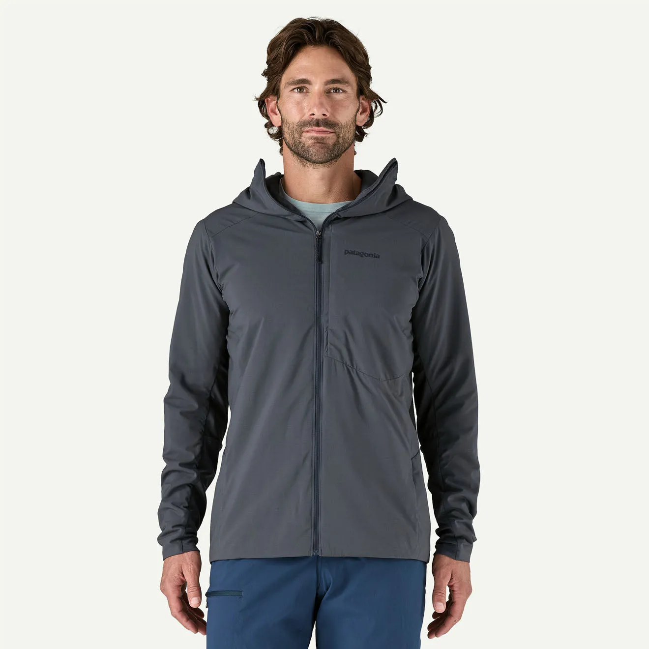 Bekleidung Patagoniajackets Herren Patagonia Nano-Air Ultralight Full-Zip Kapuze Smolder Blue
