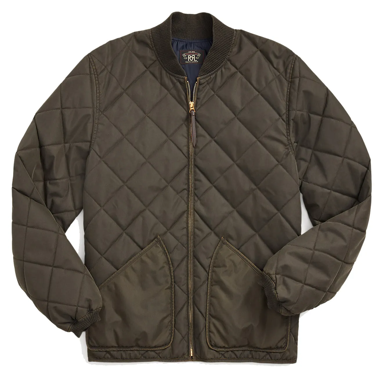 Bekleidung RRL von Ralph Lauren Herren RRL von Ralph Lauren Steppjacke aus Twill Vintage Schwarz