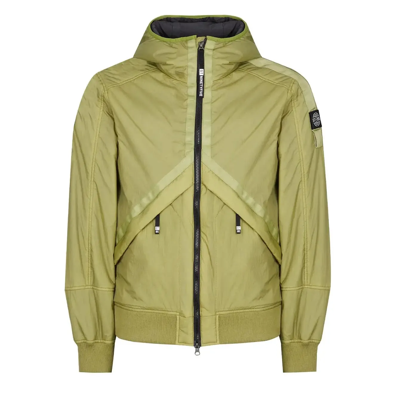 Bekleidung St95 Herren ST95 Helio Kapuzen-Padded Blouson Hellgrün