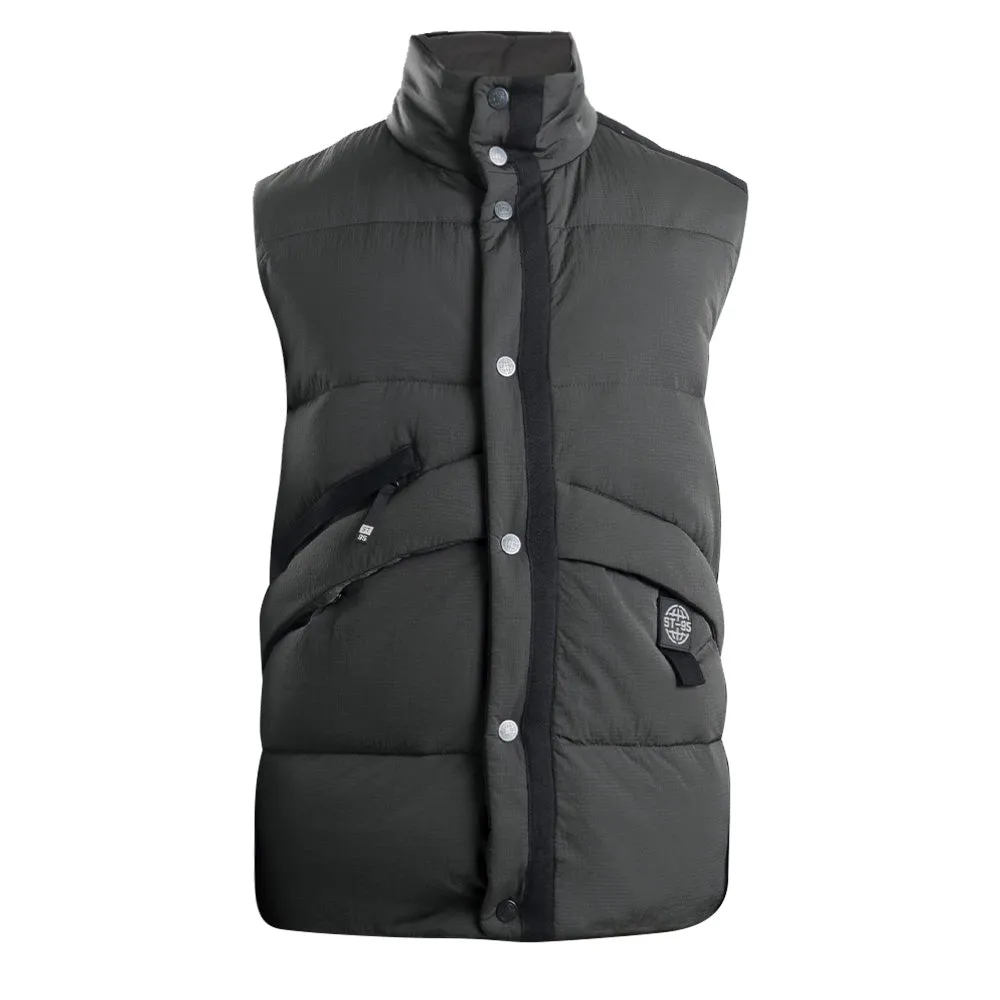 Bekleidung St95 Herren ST95 gefütterte Weste Schwarz