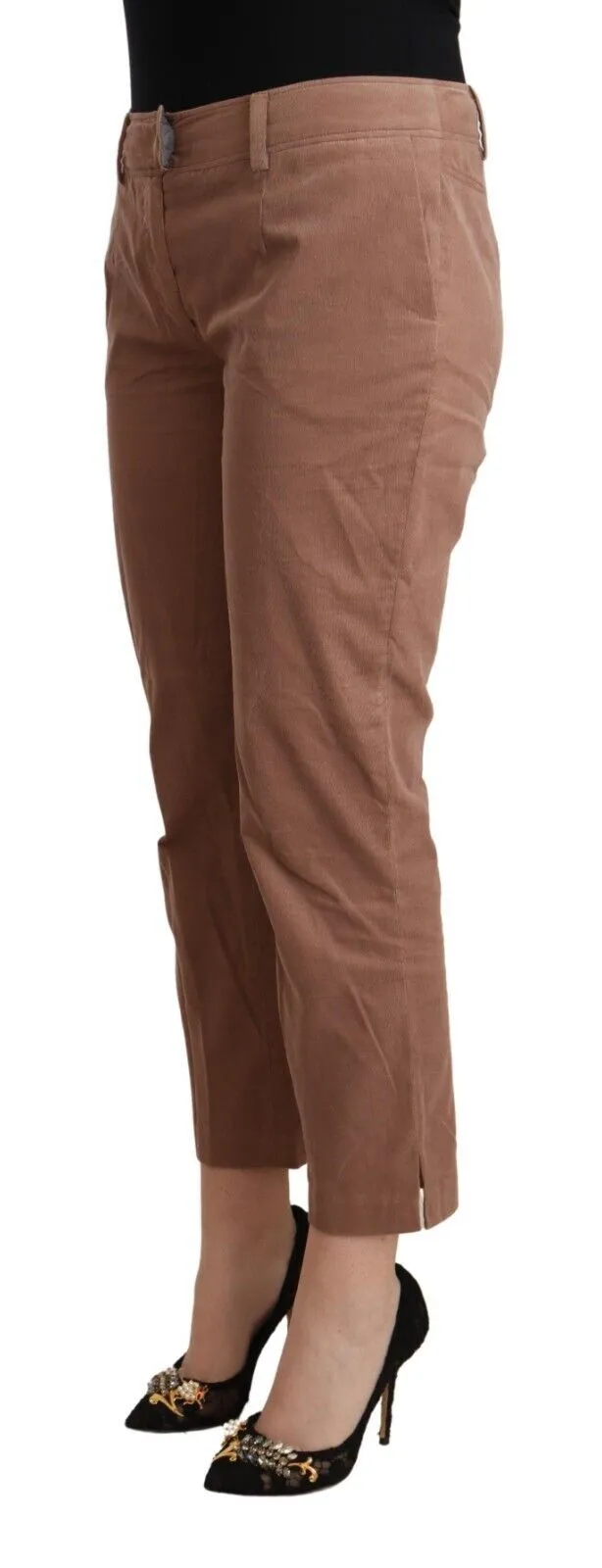 Costume National Baumwoll-Band Kurze Damenhose