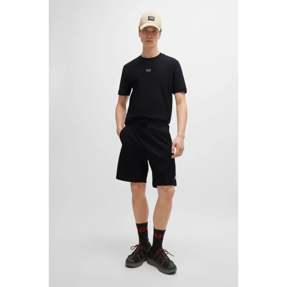 Baumwoll-Frottee-Shorts mit entspannter Passform und Logo-Detail