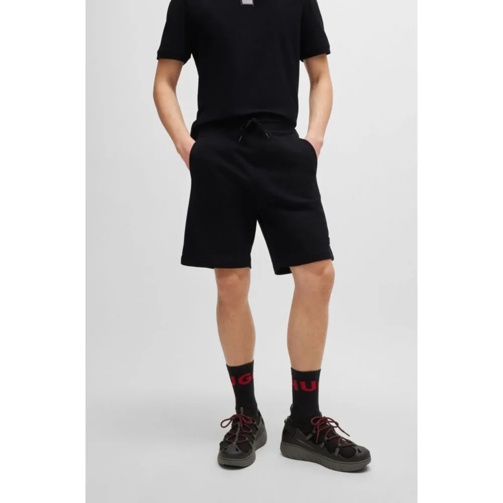 Baumwoll-Frottee-Shorts mit entspannter Passform und Logo-Detail
