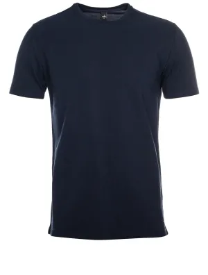 Dean Piqu�� T-Shirt Marineblau