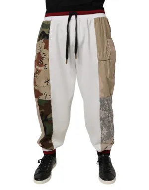Dolce & Gabbana Camouflage Patchwork Sweat Männerhose (Secondhand)