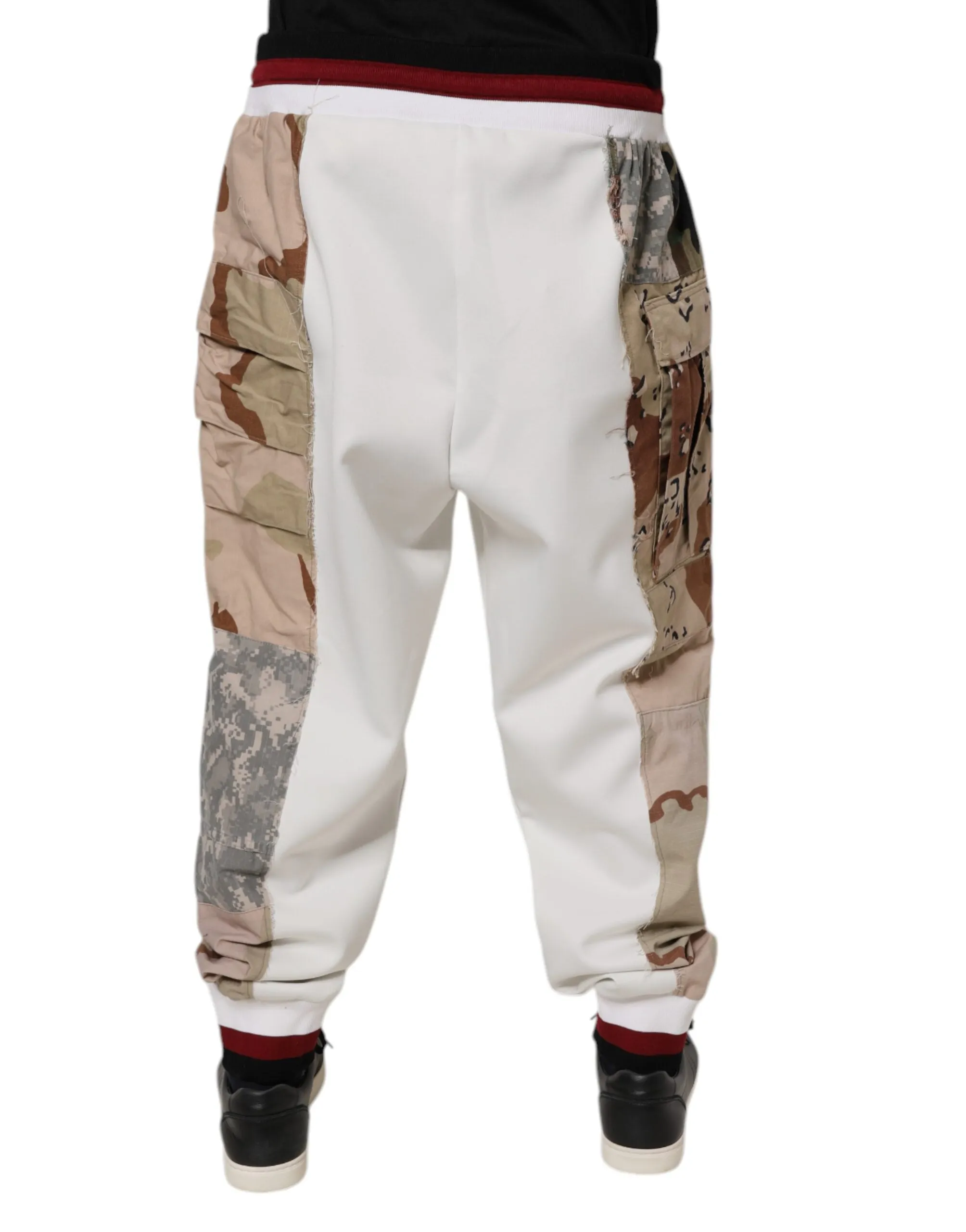 Dolce & Gabbana Camouflage Patchwork Sweat Männerhose (Secondhand)