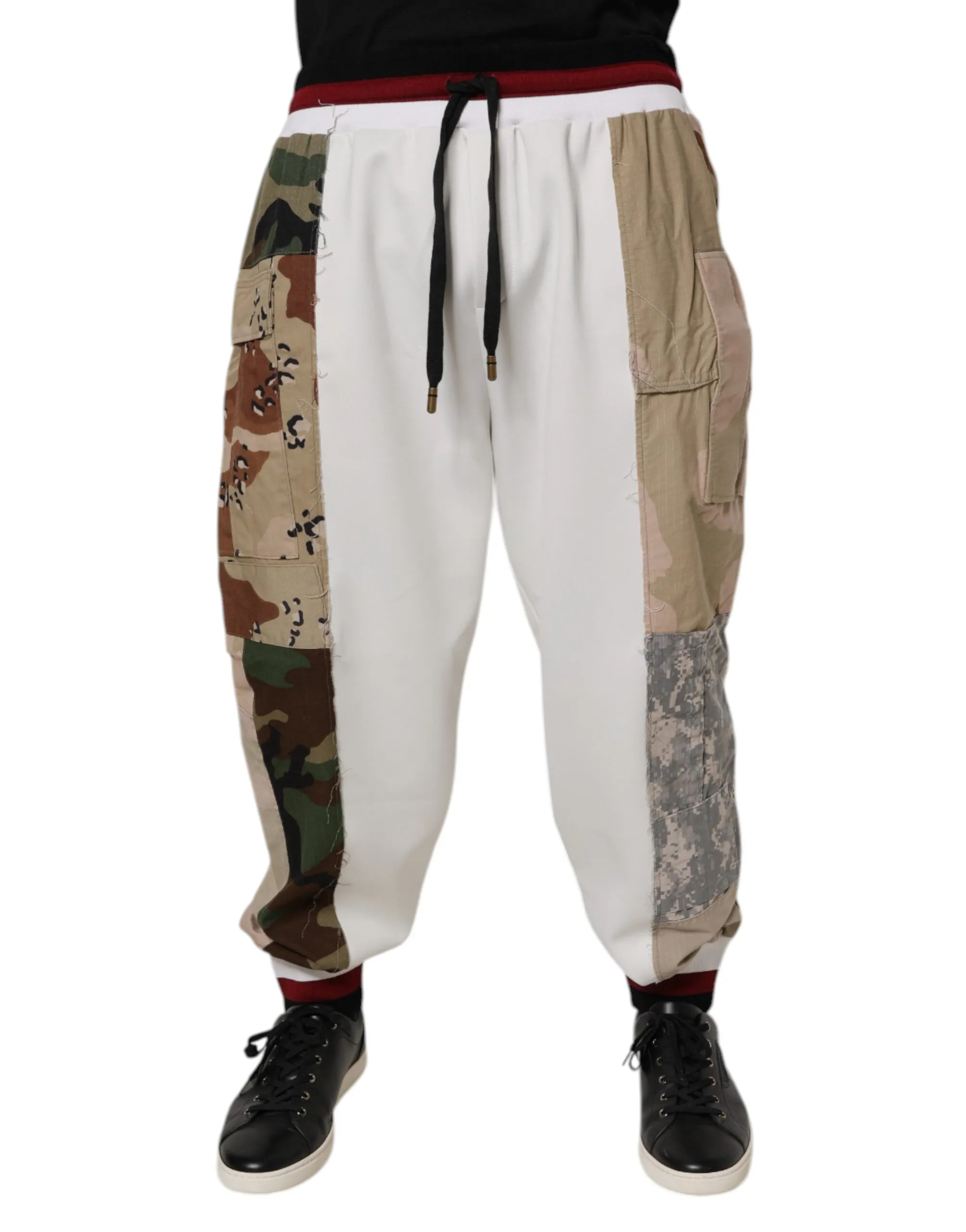 Dolce & Gabbana Camouflage Patchwork Sweat Männerhose (Secondhand)