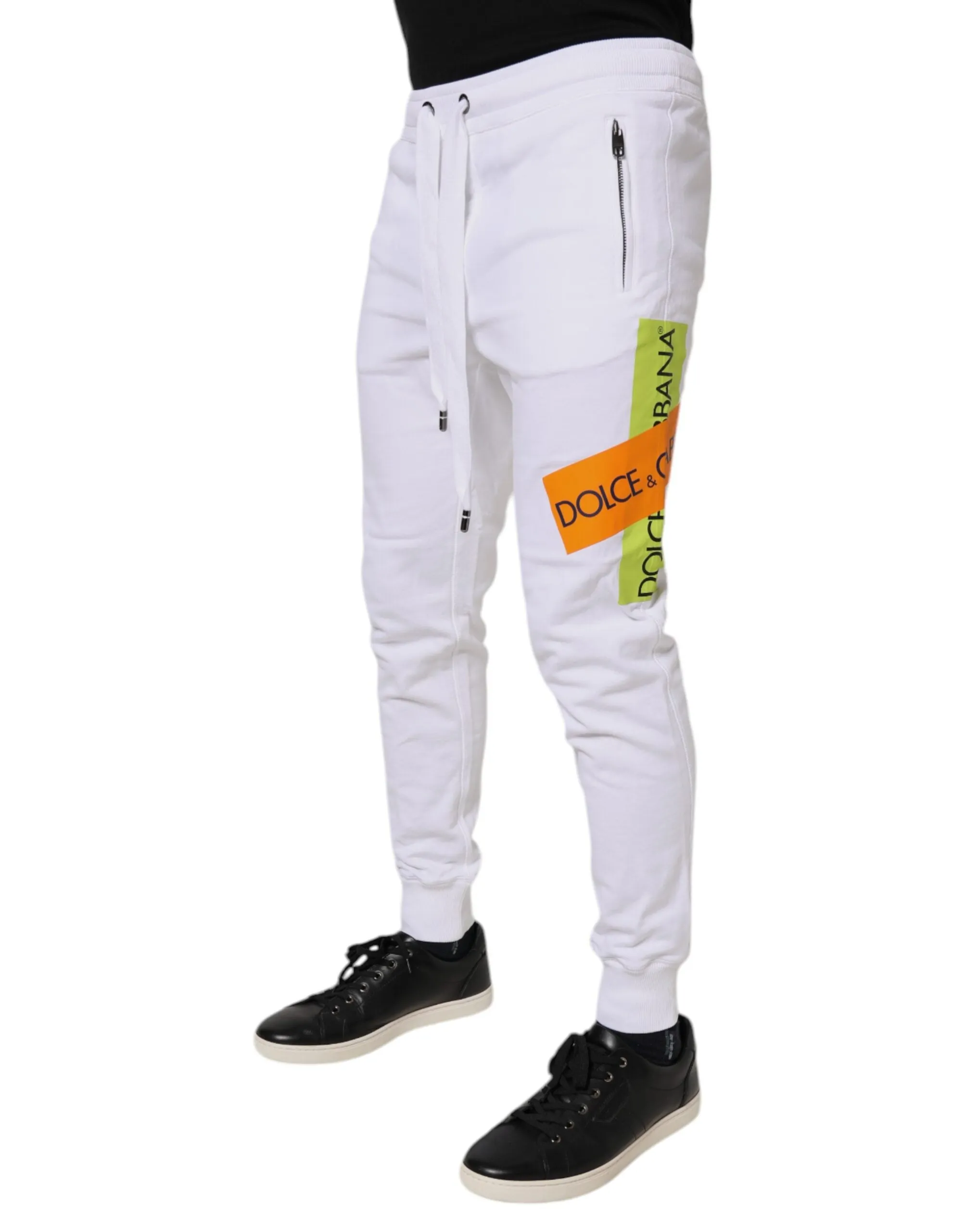 Dolce & Gabbana Logo-Band Jogger Baumwoll-Sweatpants Herren (Secondhand)