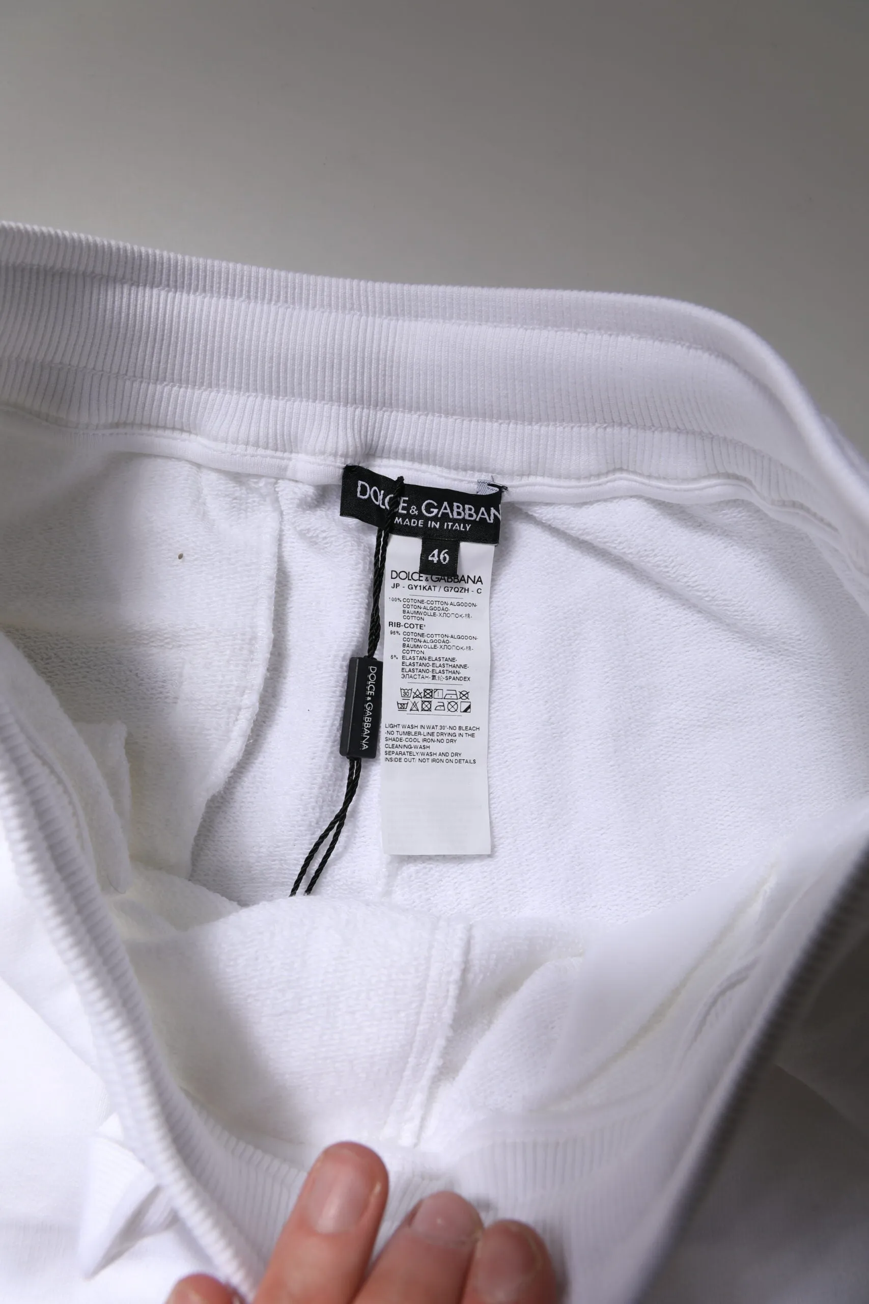 Dolce & Gabbana Logo-Band Jogger Baumwoll-Sweatpants Herren (Secondhand)