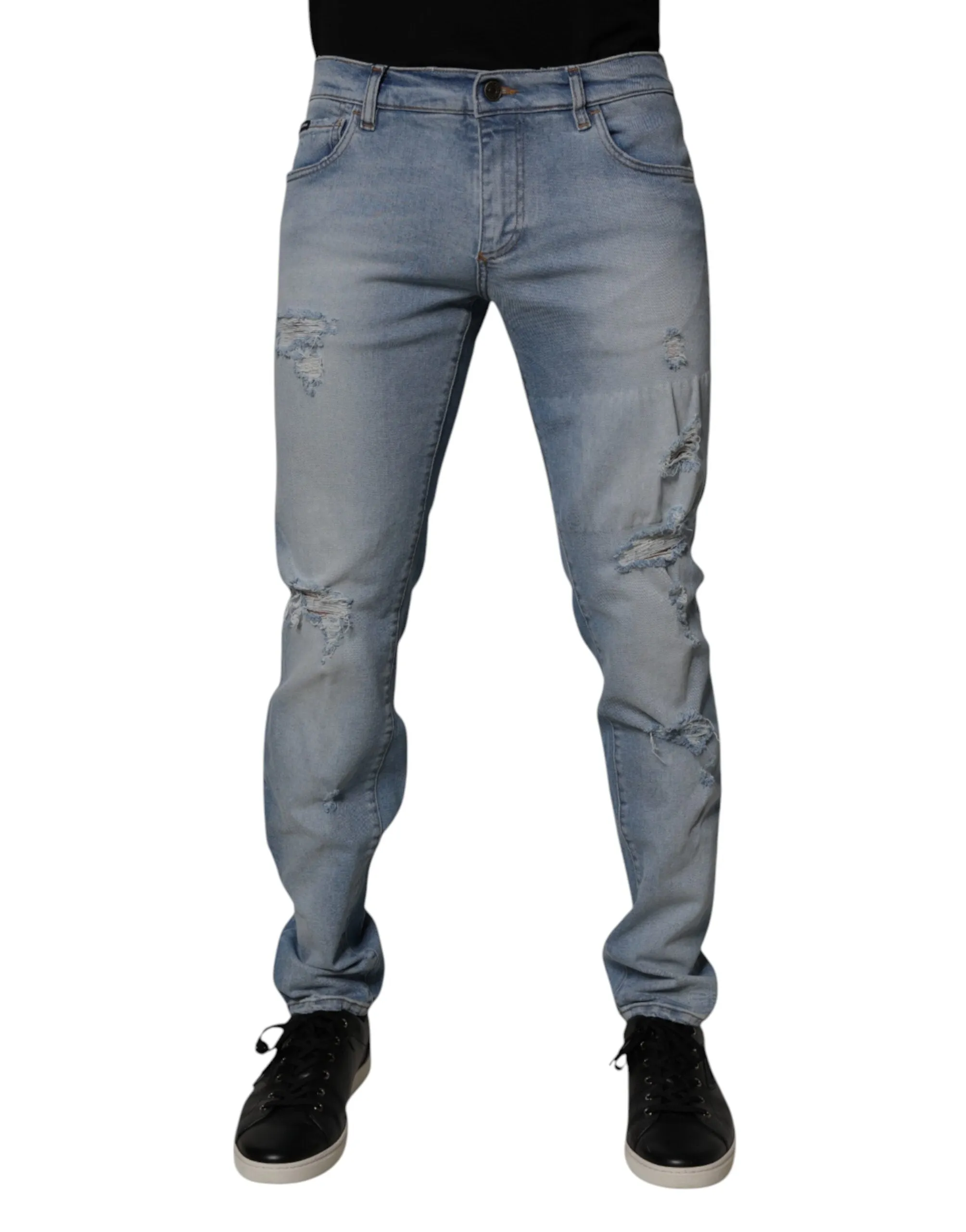 Dolce & Gabbana Tatte Cotton Skinny Herren Jeans