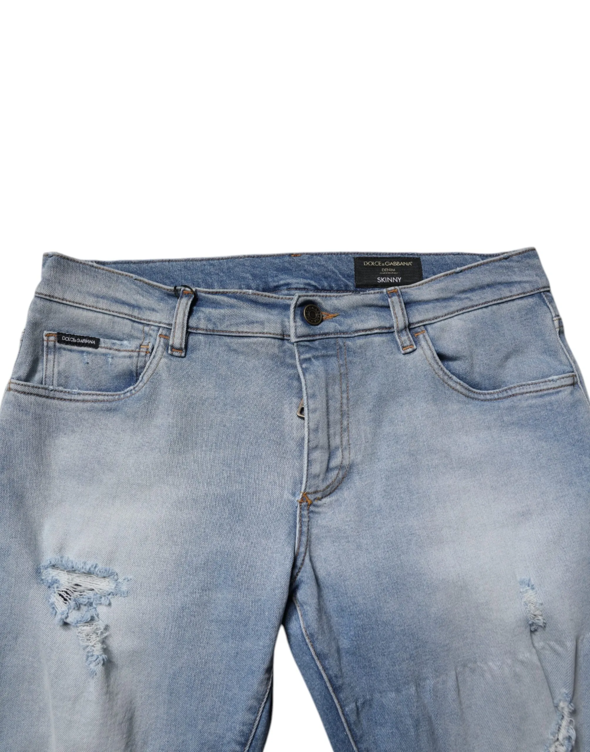 Dolce & Gabbana Tatte Cotton Skinny Herren Jeans