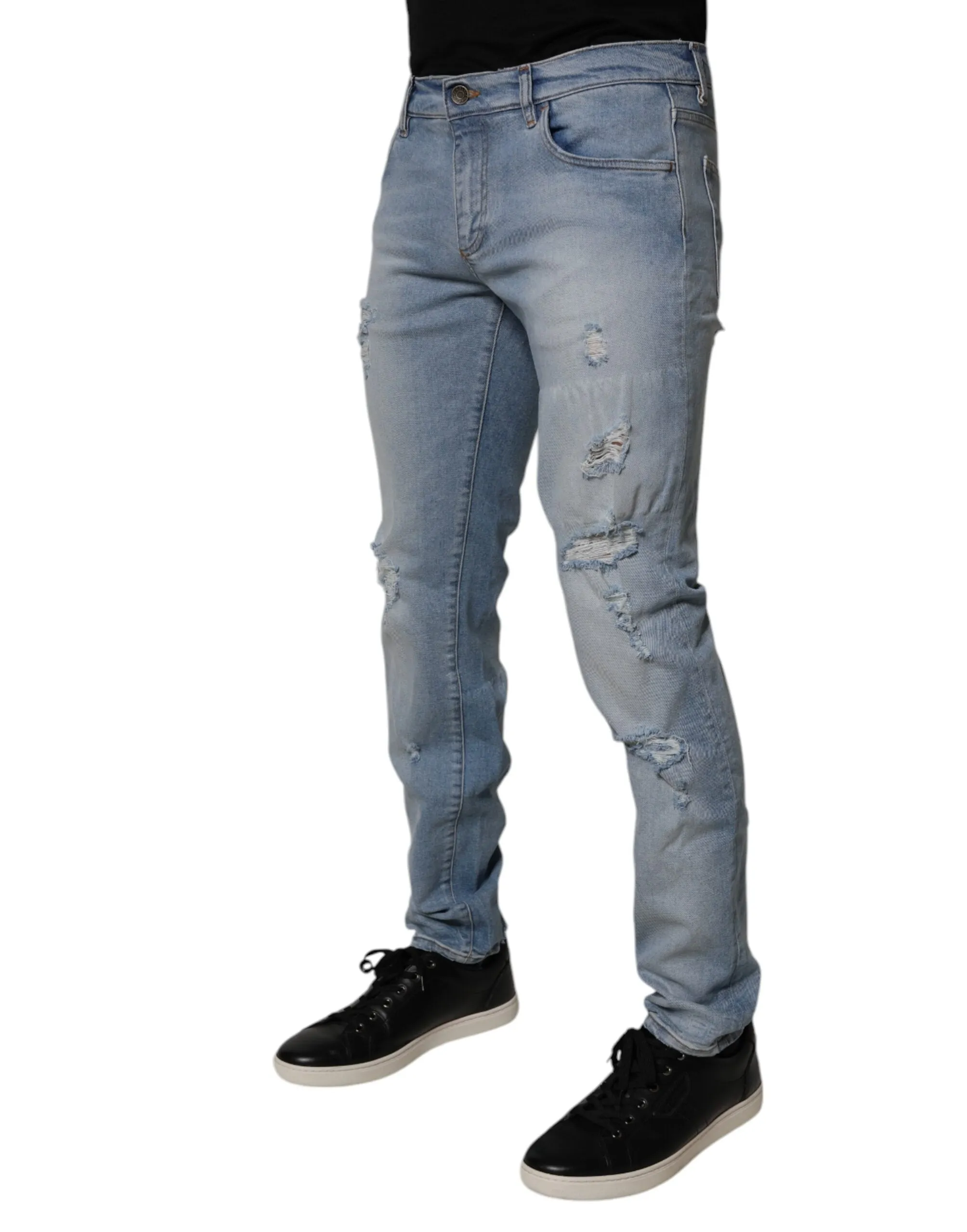Dolce & Gabbana Tatte Cotton Skinny Herren Jeans