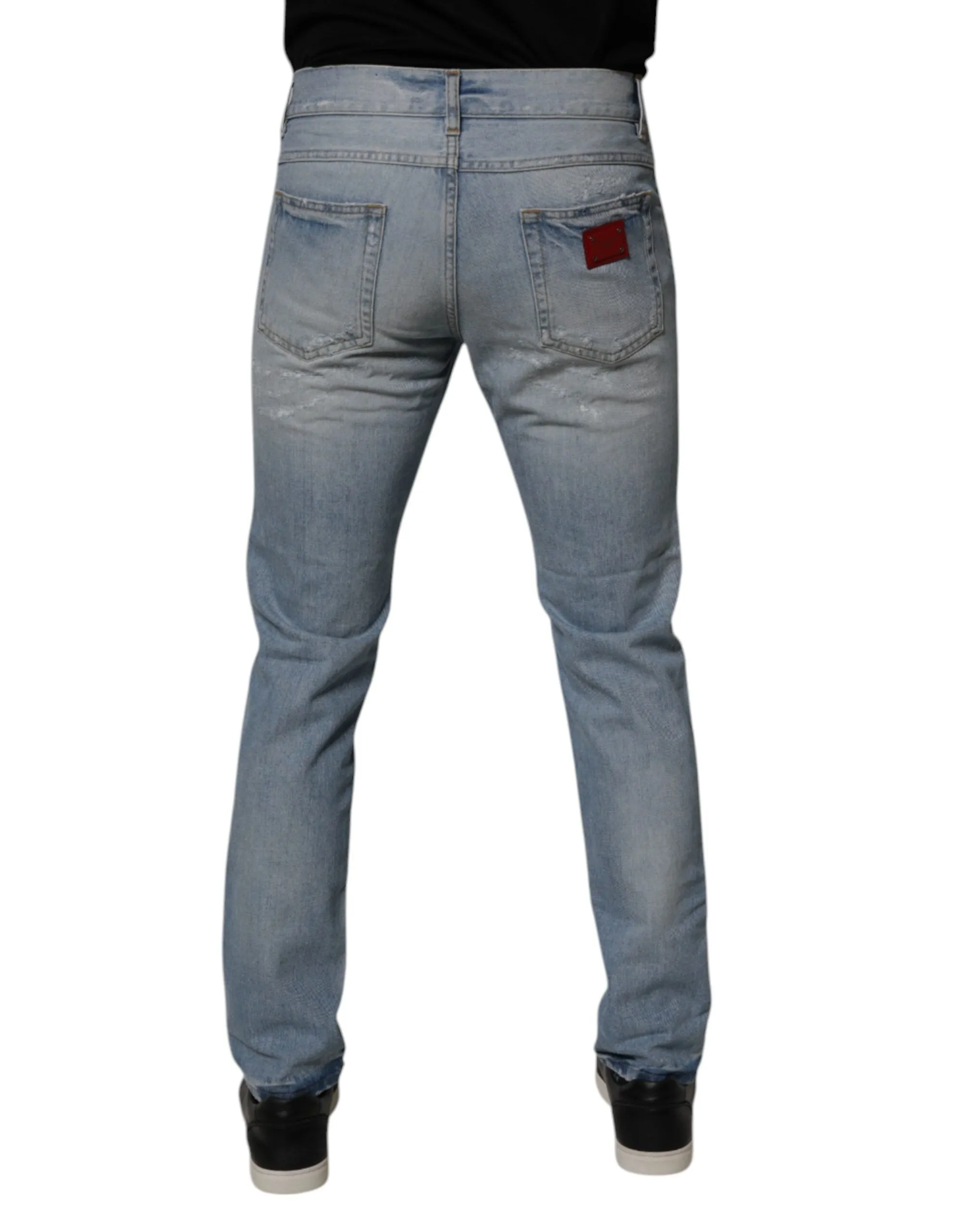 Dolce & Gabbana Tatte Cotton Skinny Herren Jeans