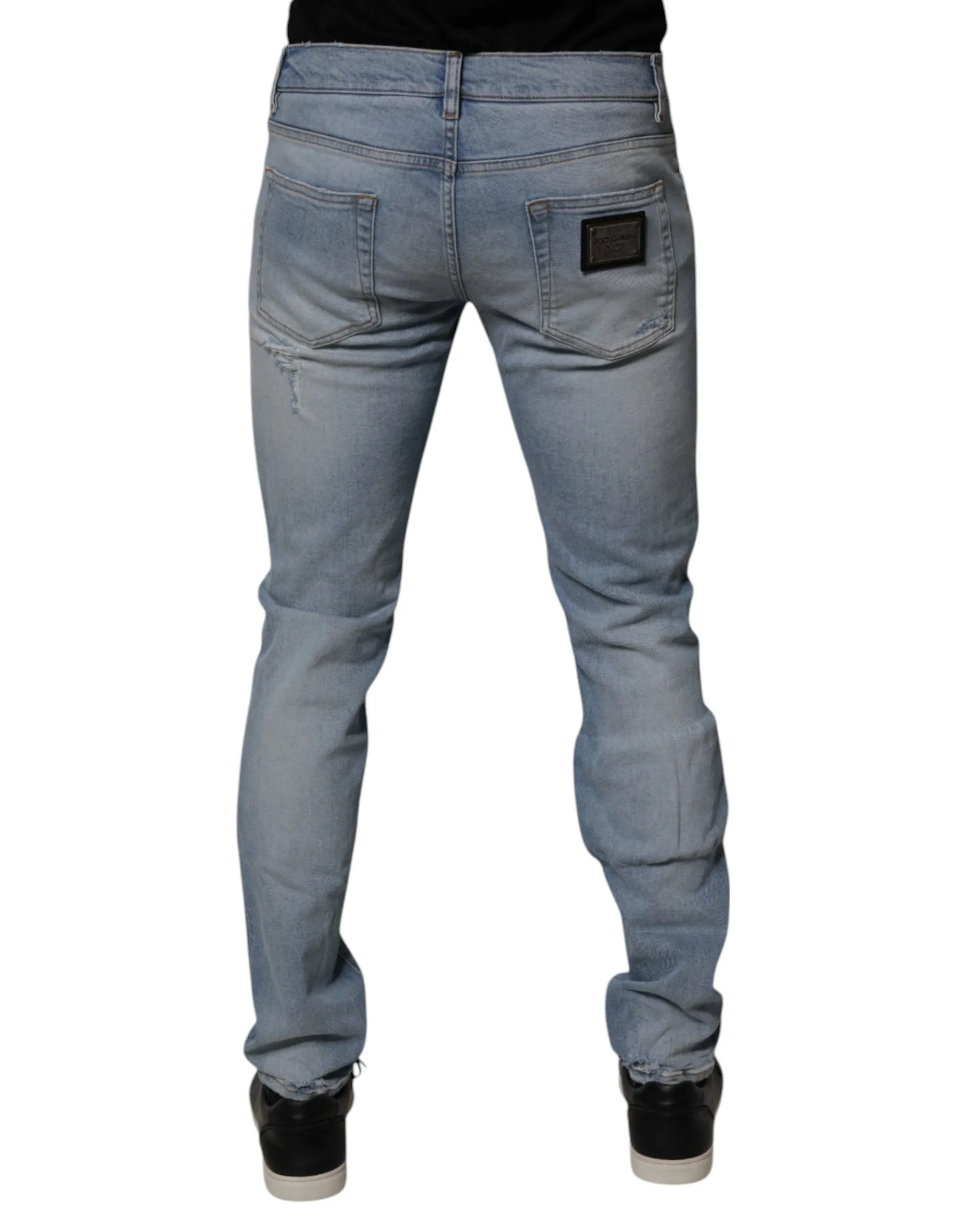 Dolce & Gabbana Tatte Cotton Skinny Herren Jeans