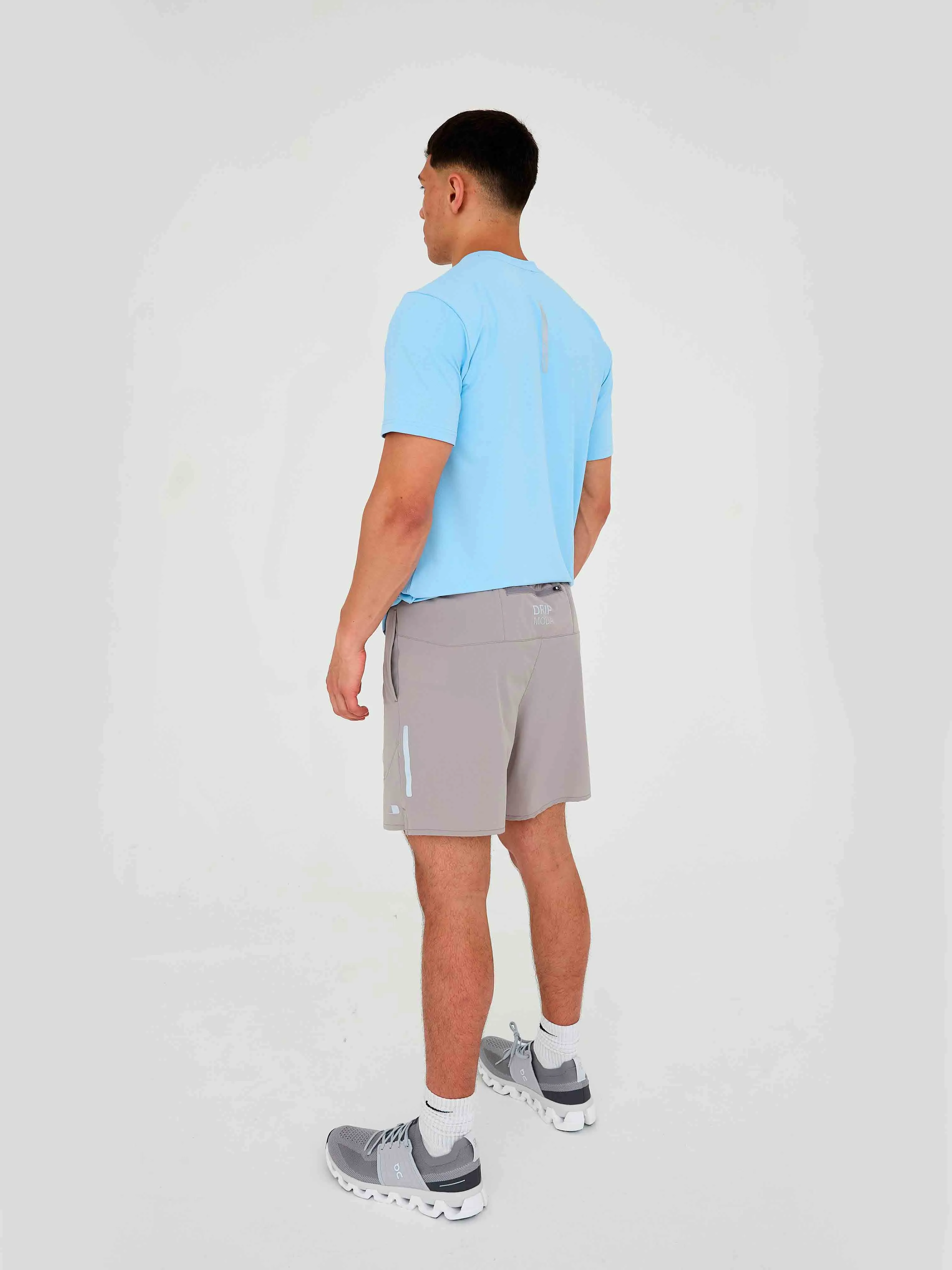DripModa Präzisions-Shorts - Grau