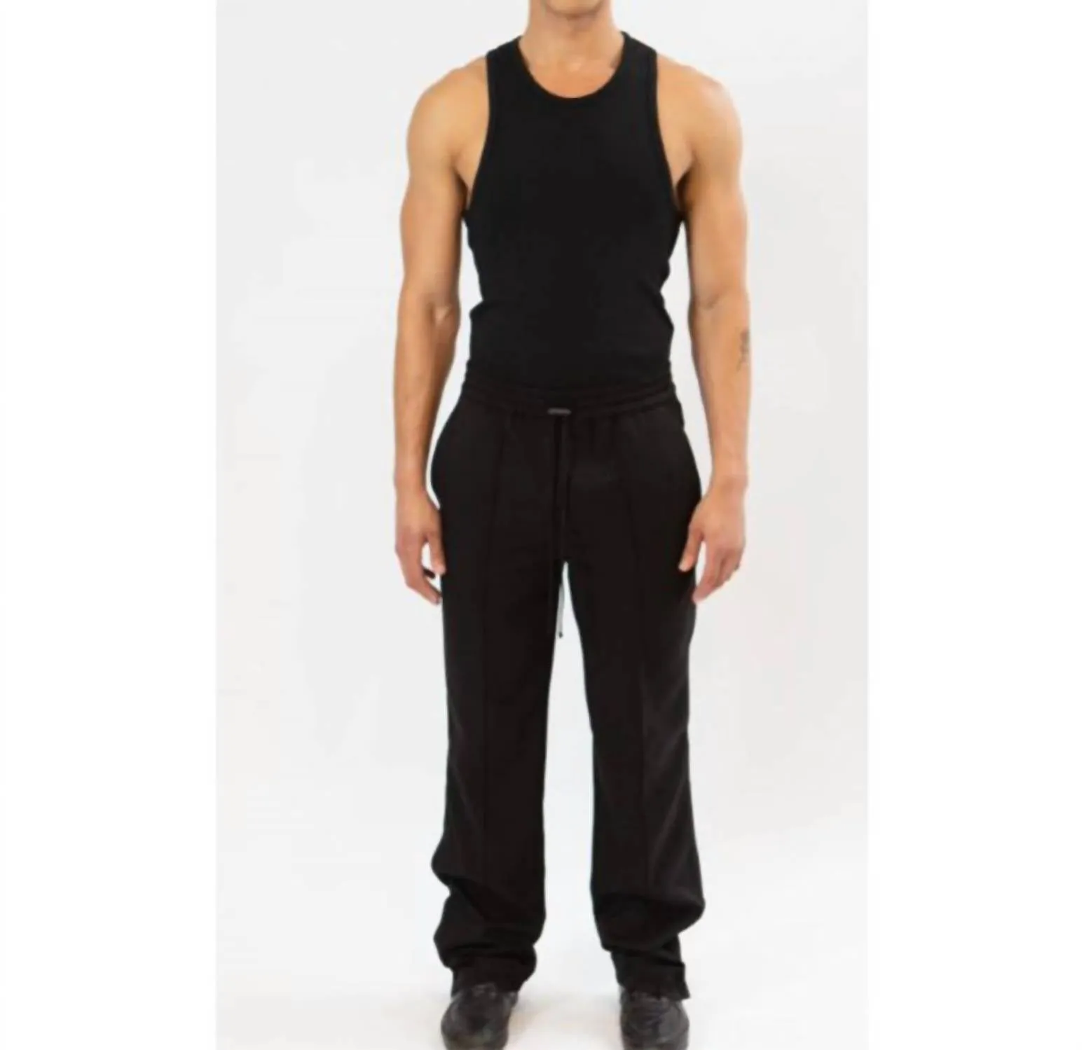 Elastische Hose in Schwarz