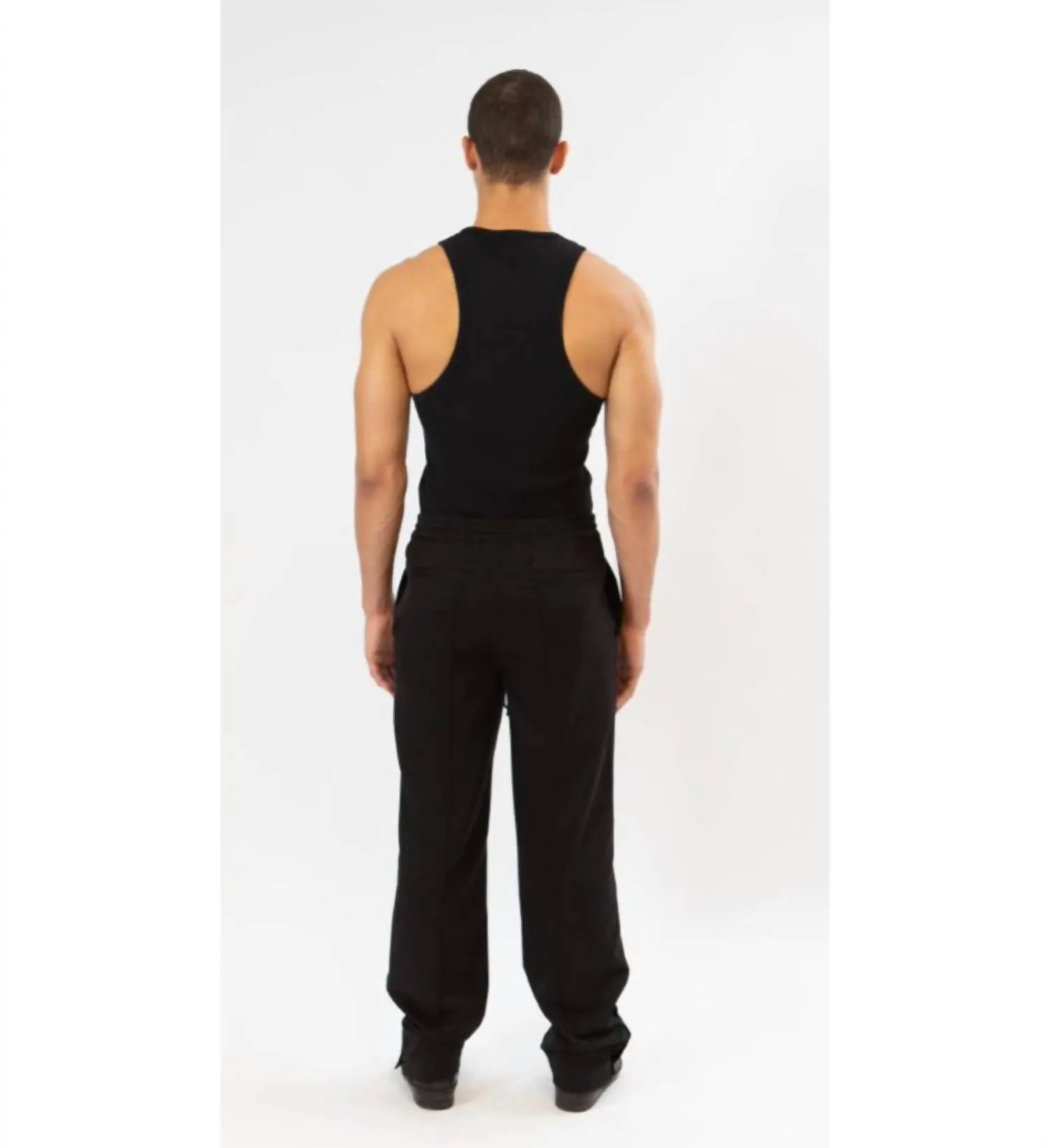 Elastische Hose in Schwarz