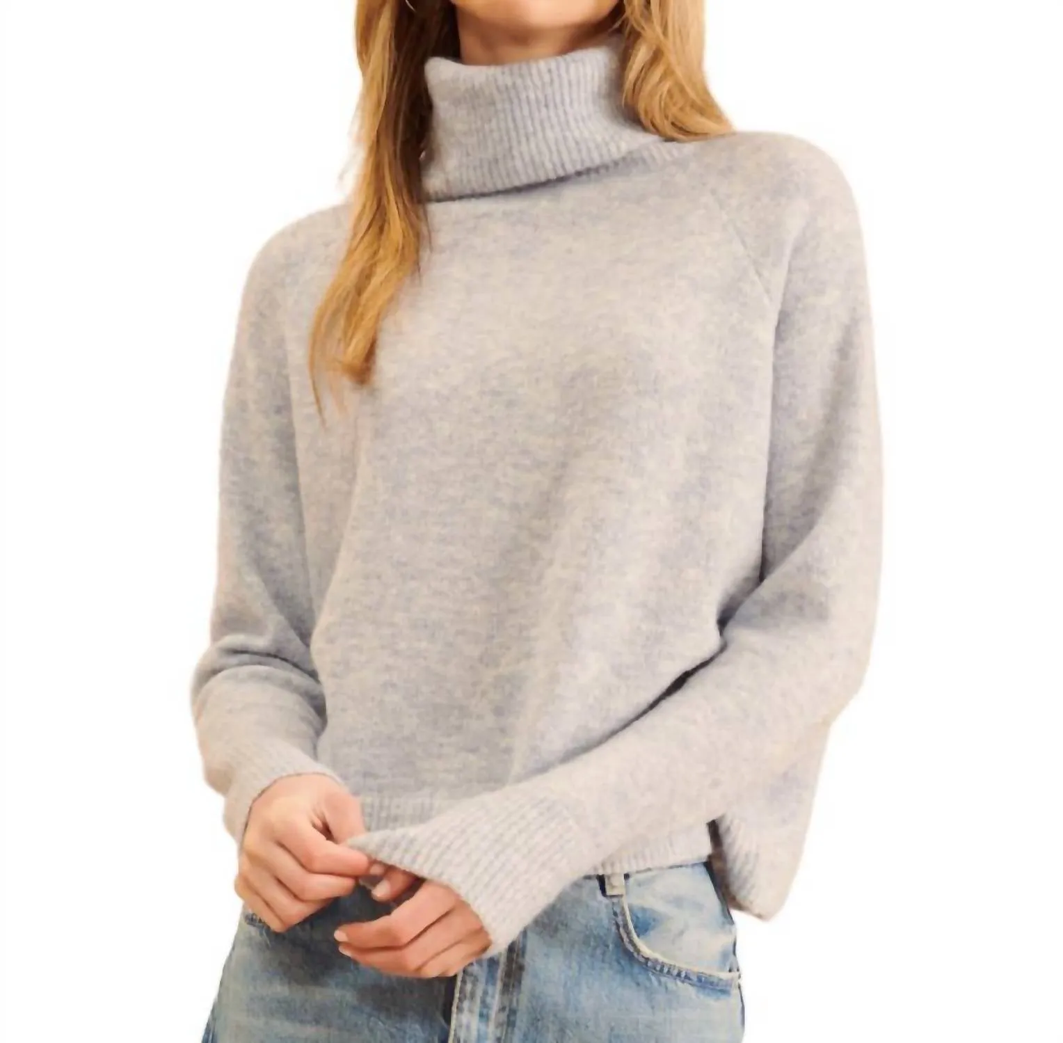 Emmett Rollkragenpullover in Chambray