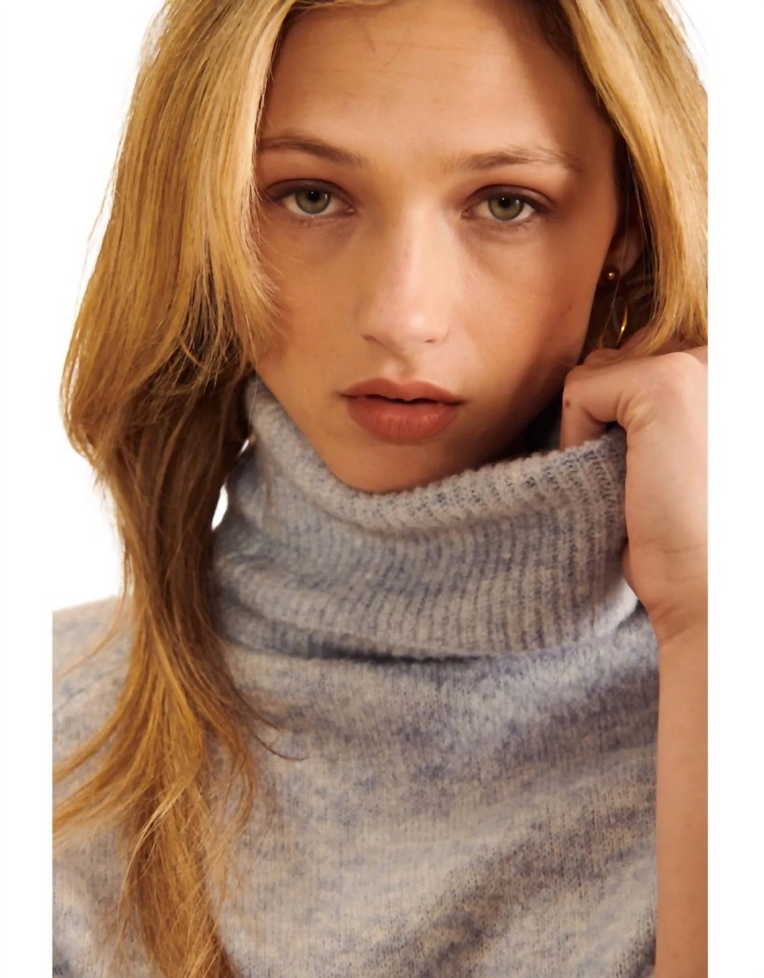 Emmett Rollkragenpullover in Chambray
