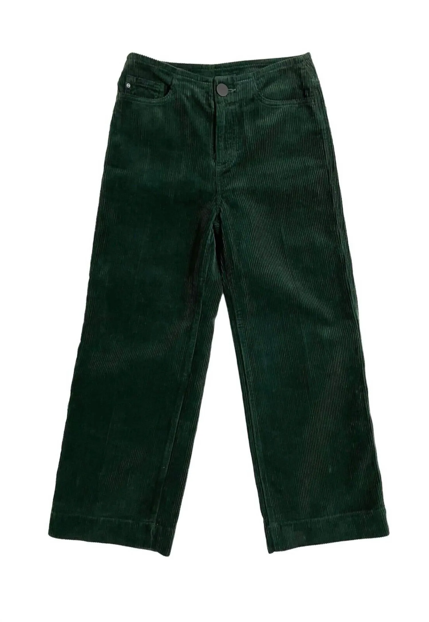 Etta Cordhose Weite Beine Cropped Hosen In Grün