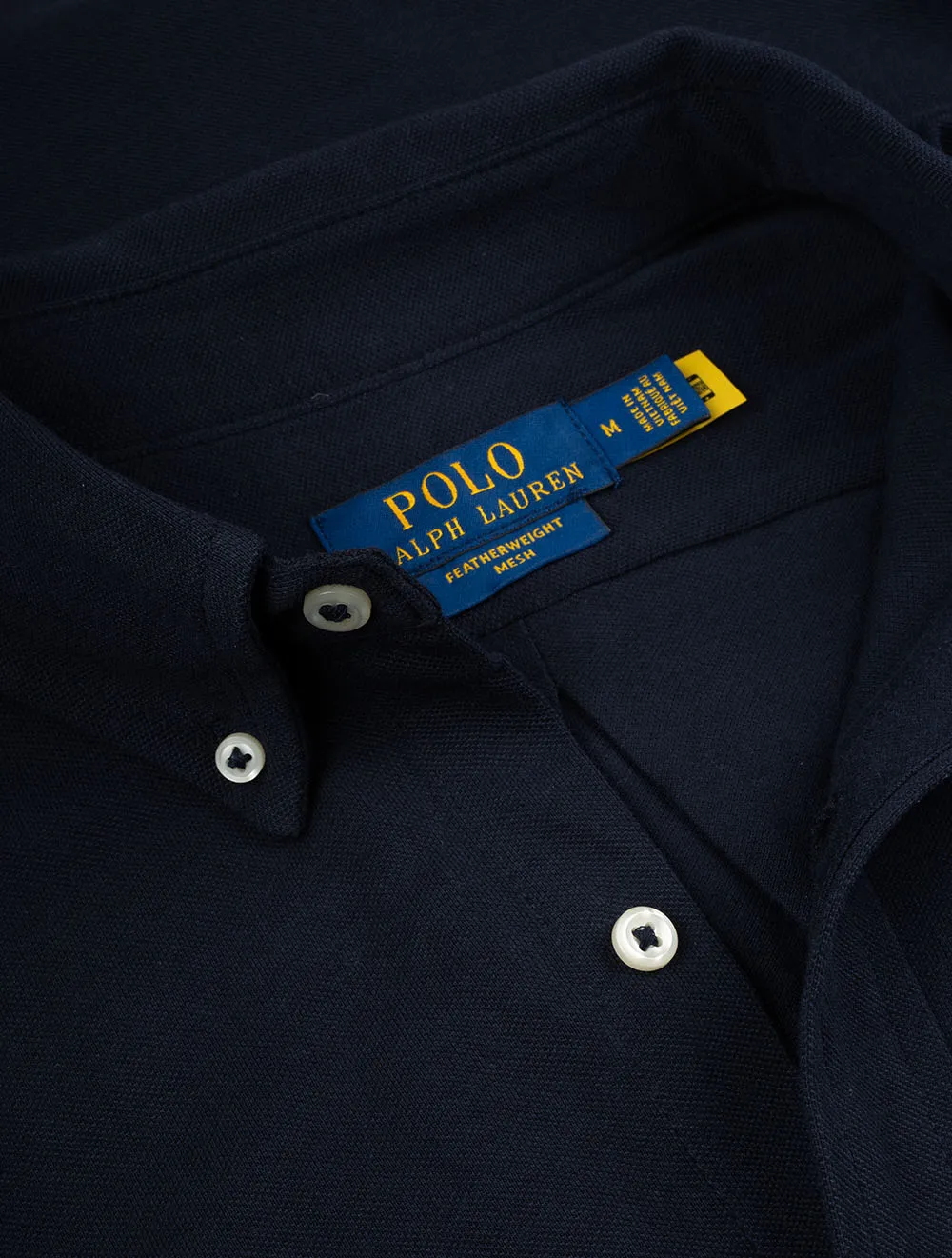 Leichtes Langarmshirt aus Mesh in Marineblau