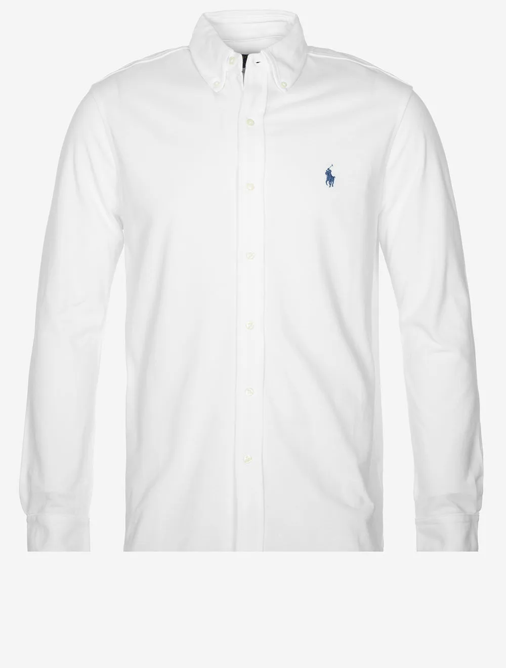 Leichtes Langarmshirt aus Mesh in Off-White