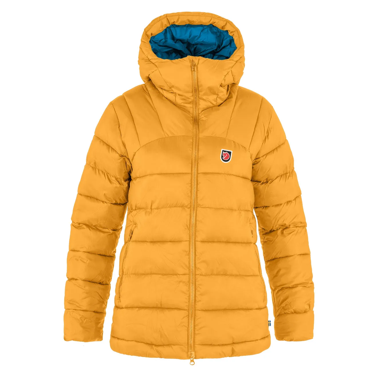 Fjallraven Damen Expedition Mid Winterjacke Senfgelb / UN Blau