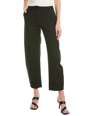 GANNI Stretch Streifen Mid-Waist Hose
