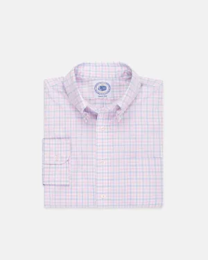 GOLD LABEL HEMD - BLAU/ROSA KARO