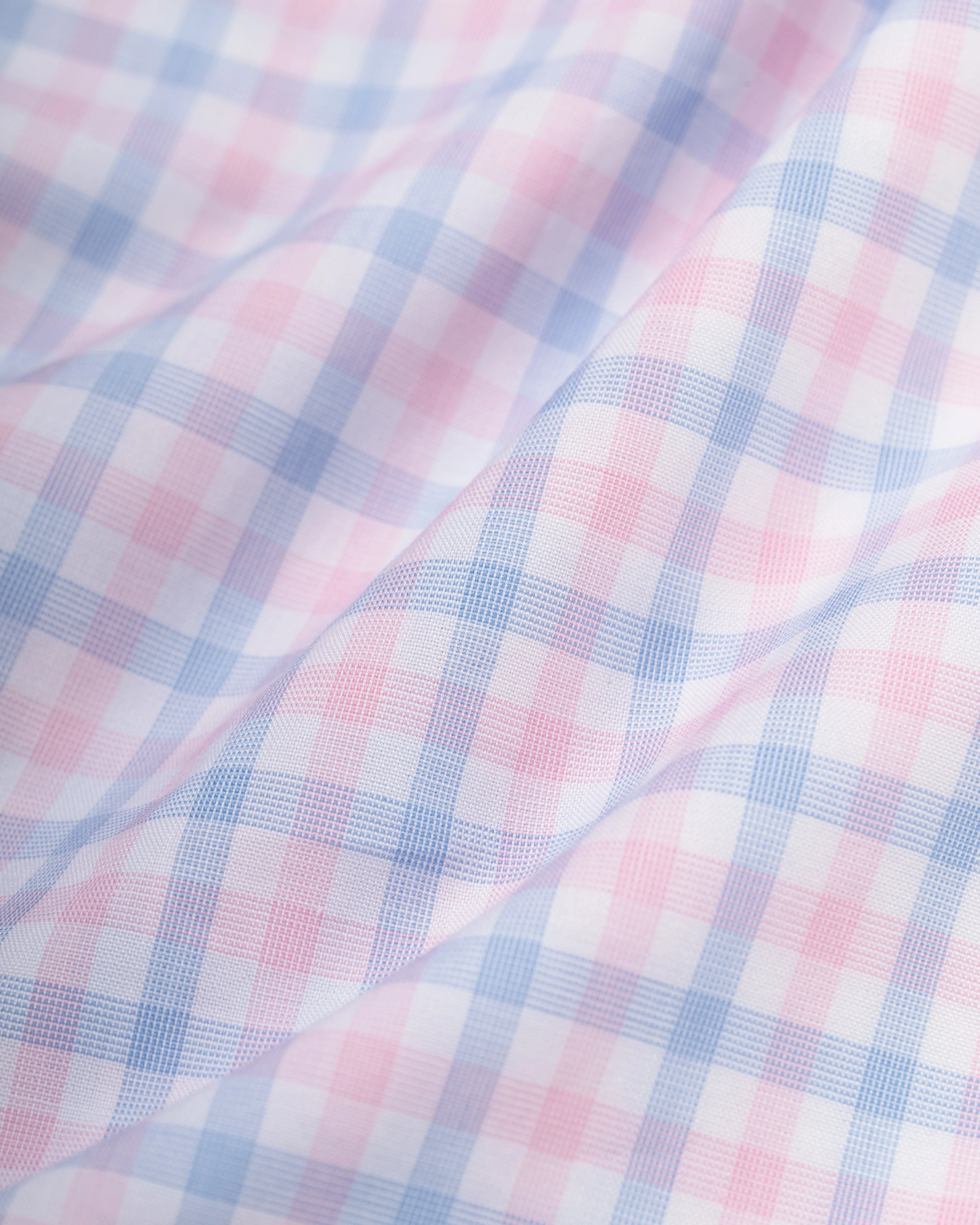 GOLD LABEL HEMD - BLAU/ROSA KARO