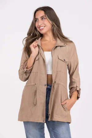 Great Things Damen Reißverschluss-Jacke mit vollem Reißverschluss