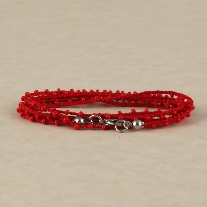 Handgefertigte Halskette / Armband mit Saatperlen