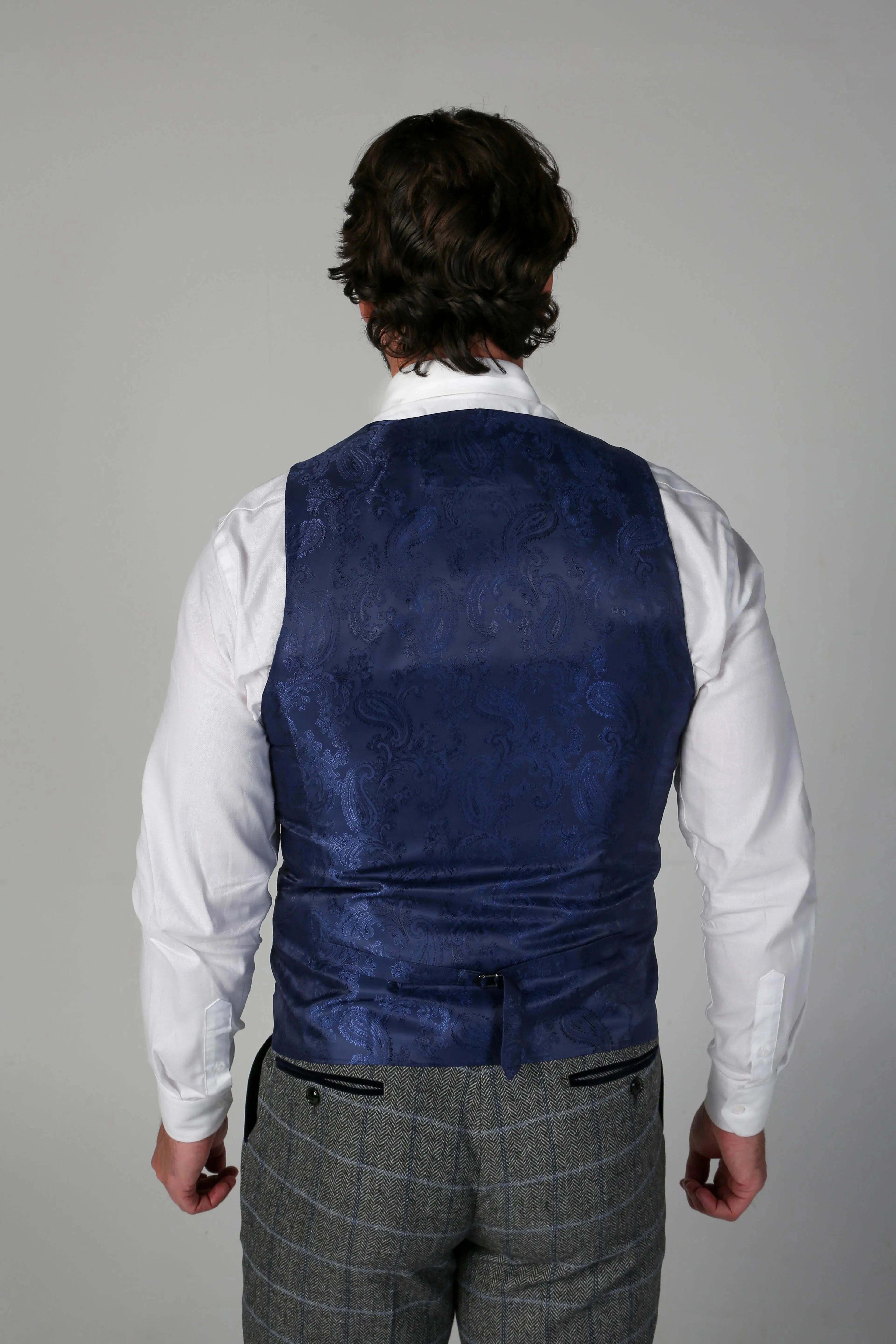 Harris Tweed Graue Weste