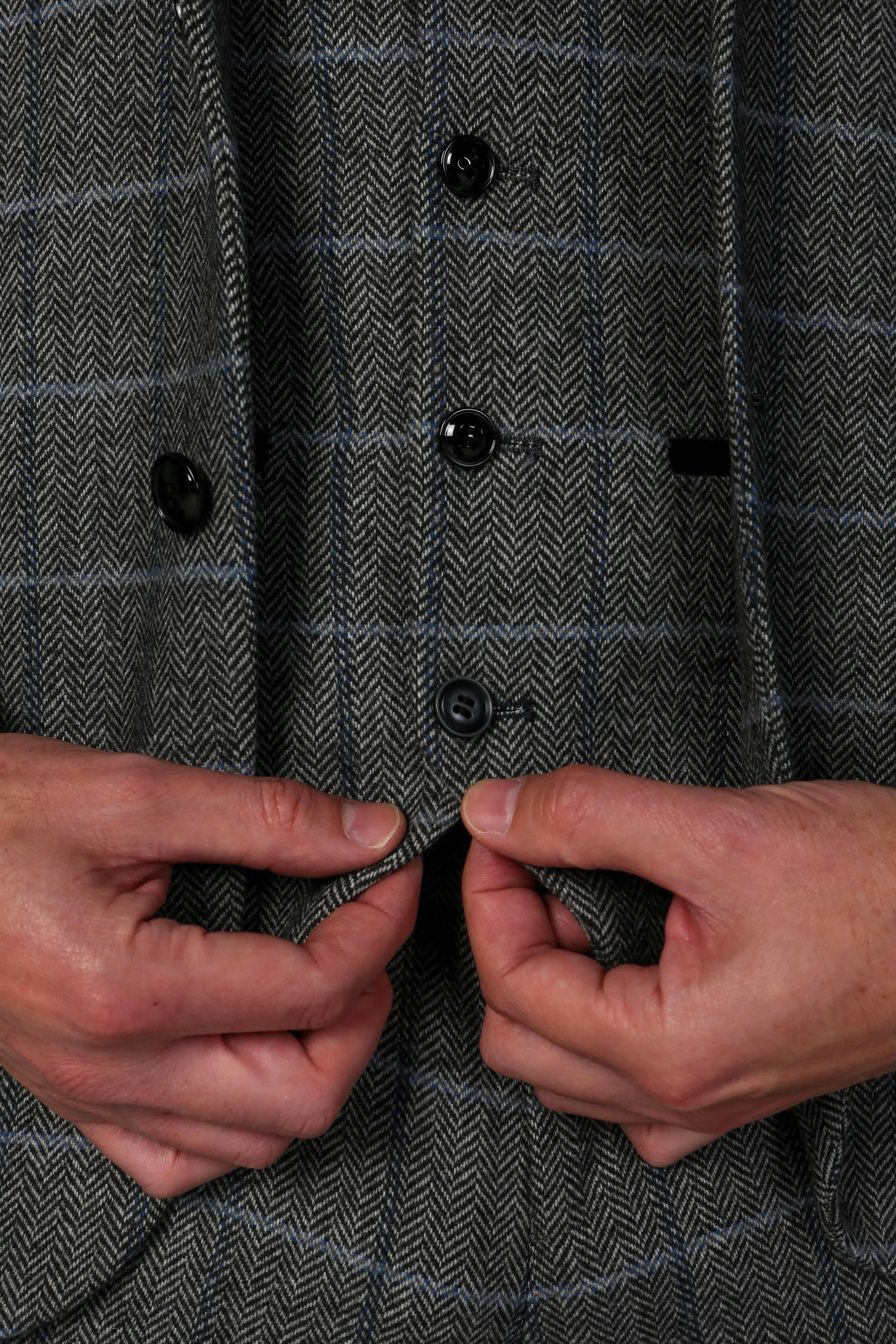 Harris Tweed Graue Weste